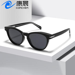 Gafas de Sol Estilo Europeo Americano, Montura Ovalada, Lentes Polarizadas TAC con Protección UV400, Unisex, Protección Solar, Hechas en Wenzhou - Product Image 4