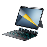 Abnehmbare magnetische Tastatur mit 7 RGB-Hintergrundbeleuchtungen und Multi-Touch-Touchpad für POCO Pad 12,1 Zoll