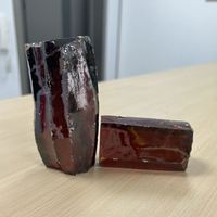 Usine de bonne qualité directement grenat zircon cubique rouge matières premières Cz rugueux pour la fabrication de bijoux