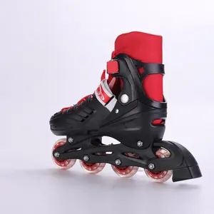 Sepatu skate inline, peralatan pelindung roda gigi inline dapat disesuaikan
