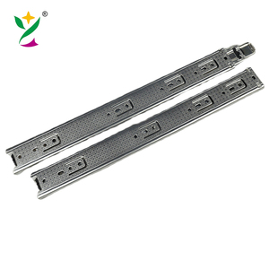 Yuxing nhà sản xuất ngăn kéo hướng dẫn 45mm 3 gấp Telescopic kênh đẩy để mở đồ nội thất ngăn kéo tủ trượt đường sắt - Product Image 4