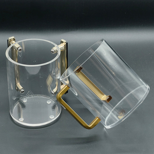 ถ้วยล้างมืออะคริลิคแบบใสสำหรับพิธีกรรมเนติลัต ยาไดม์ ยี่ห้อ Judaica Lucite ทรงกลม พร้อมหูจับรูปทรงกิ่งไม้ตกแต่ง - Product Image 5