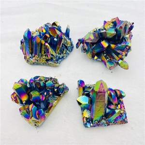 Cụm Tinh Thể Cầu Vồng Titan Mạ Điện Bán Sỉ Cụm Thạch Anh Hào Quang - Product Image 3