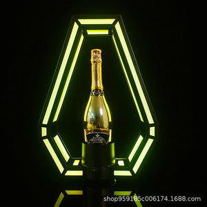 Bar LED Base lumineuse King Wine Rack Black Peach <span class=keywords><strong>a</strong></span> Lighted Display Shelf KTV Foreign Wine Base Diamond Wine Base - Product Image 2