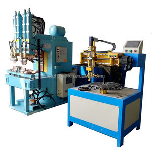 เครื่องเชื่อมจุดอัตโนมัติ <span class=keywords><strong>HAN</strong></span> <span class=keywords><strong>XIN</strong></span> ระดับมืออาชีพ ใหม่ ได้รับการรับรองมาตรฐาน CE ความเร็วสูง มีความเสถียร แรงดันไฟฟ้า 220V/380V รองรับความหนา 6+6 มม. - Product Image 1