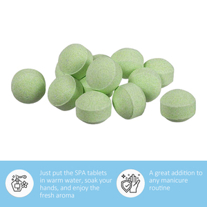 Tablettes effervescentes de lavande pour manucure et bain de pieds, 100% naturelles, sel de soude, luxe, faites à la main, conditionnées en bouteille, pour spa à domicile, 1000g - Product Image 5