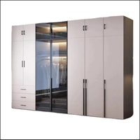Armoire-Dressing Personnalisée en Bois de Qualité avec Coiffeuse pour Rangement de Vêtements à Domicile