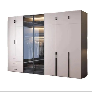 Tủ quần áo gỗ chất lượng cao tùy chỉnh với bàn trang điểm để lưu trữ quần áo tại nhà - Product Image 5