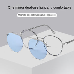 7007 Piloot Gepolariseerde 2 In 1 Magneet Zonnebril Verwisselbare Magnetische Gespiegelde Clip Op Zonnebril Groothandel Zonnebril Heren - Product Image 5