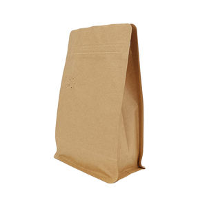 Sacs en papier kraft biodégradables 100% recyclés de haute qualité, emballages en plastique avec fermeture à glissière personnalisée - Product Image 2