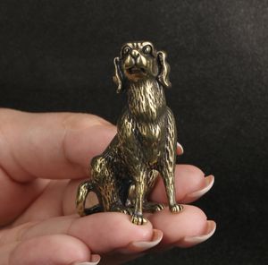 Artesanía <span class=keywords><strong>Labrador</strong></span> perro latón adornos escritorio cobre sólido Zodiaco perro estatua - Product Image 6