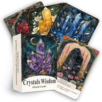 Jeu de tarot pour débutants au design personnalisé, durable, avec 78 cartes classiques finies en or rose et guide explicatif