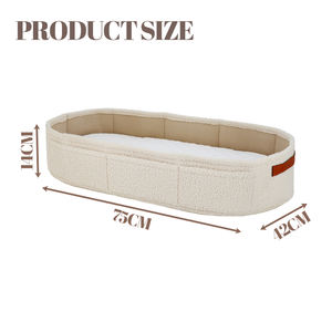 Vente chaude Portable Durable Teddy Velours <span class=keywords><strong>Feutre</strong></span> Bébé Couche Panier <span class=keywords><strong>À</strong></span> Langer Transporteur Panier <span class=keywords><strong>À</strong></span> Langer Nouveau-Né Essentials - Product Image 2