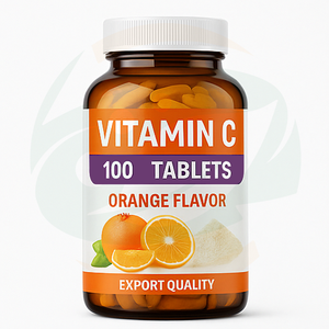 Compresse di Vitamina C per lo Sbiancamento della Pelle, Integratore Multivitaminico per Adulti, Etichetta Privata OEM, 100 Compresse per Flacone - Product Image 1