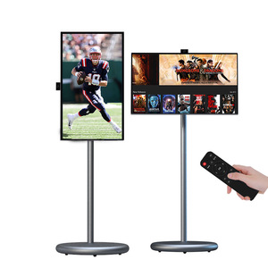 Fábrica 27 pulgadas <span class=keywords><strong>Smartv</strong></span> 128Gb 9000Mah Smart Led pantalla táctil Monitor 27 "Tv pantalla móvil portátil Smart Tvs sobre ruedas - Product Image 1