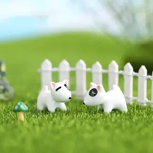 요정 정원 미니어처, 개, 동물 모델 피규어, DIY 테라리움 및 인형 집 장식, 이끼 풍경 액세서리