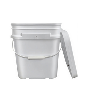 Seau à <span class=keywords><strong>peinture</strong></span> en plastique PP <span class=keywords><strong>de</strong></span> qualité alimentaire, réutilisable, durable, léger, couleurs personnalisables, 6L, étanche, écologique, OEM/ODM YH - Product Image 6