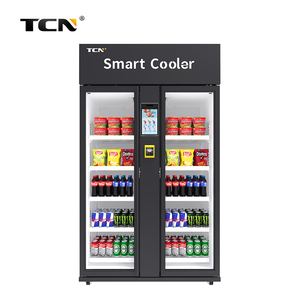 Máquina Expendedora Inteligente TCN AI para Alimentos Frescos, Bebidas y Snacks, Refrigerador con Tecnología <span class=keywords><strong>de</strong></span> Pago con Tarjeta para el Mercado Americano, 1074L - Product Image 2