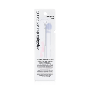 Extractor de doble bucle de acero inoxidable, herramienta para el cuidado del acné, para eliminar puntos negros y espinillas, para todo tipo de piel - Product Image 2