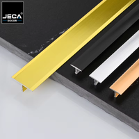 Profilés d'angle en alliage d'aluminium JECA en forme de T pour carrelage, design moderne pour appartement et villa, garniture de carrelage métallique