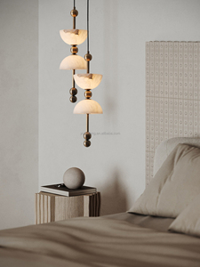 Lampadario in Alabastro Spagnolo Stile Retrò per Camera d'Albergo, Lampada da Tavolo per Camera da Letto, Parete di Sfondo, Ristorante, Portico e <span class=keywords><strong>Bar</strong></span> - Product Image 3