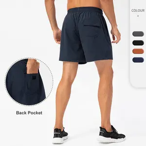 Pantaloncini sportivi da uomo con Logo personalizzato in esecuzione pantaloncini sportivi da palestra ad asciugatura rapida