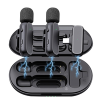 Microphone cravate sans fil professionnel à réduction de bruit, avec étui de charge USB-C, Plug and Play, pour iPhone, iPad et Android