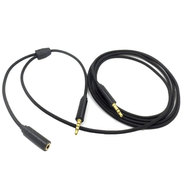 3.5mm 1 Female to 2 Male Chat Link Adapter Cable for Gaming Accessories