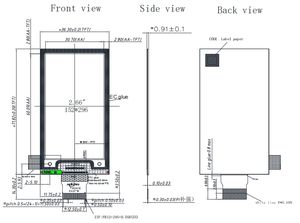 Penjualan pabrik 2.66 inci kertas elektronik 152*296 layar tinta layar e-paper layar tinta elektronik hitam dan putih - Product Image 4
