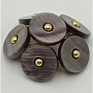 공장 직판 리버 쉘 메탈 버튼(발 포함) 패션 베이크드 그레이 버튼 티셔츠 드레스용 - Product Image 1