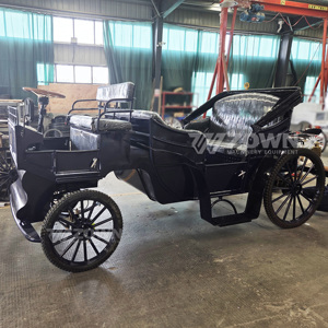 ZOWN Electric Royal Horse Cart Wagon Couleur personnalisée Chariot touristique 4 roues 4-6 personnes Garantie 2 ans - Product Image 4