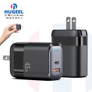 <span class=keywords><strong>45W</strong></span> gan sạc pd3.0 sạc nhanh kép cổng USB C USB <span class=keywords><strong>mini</strong></span> có thể gập lại tường <span class=keywords><strong>adapter</strong></span> cho điện thoại máy tính bảng máy tính xách tay du lịch - Product Image 1