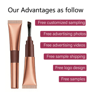 Gel Teintant Sourcils Peel-Off Effet Tatouage Longue Durée Imperméable avec Brosse et Plateau Portable - Product Image 6