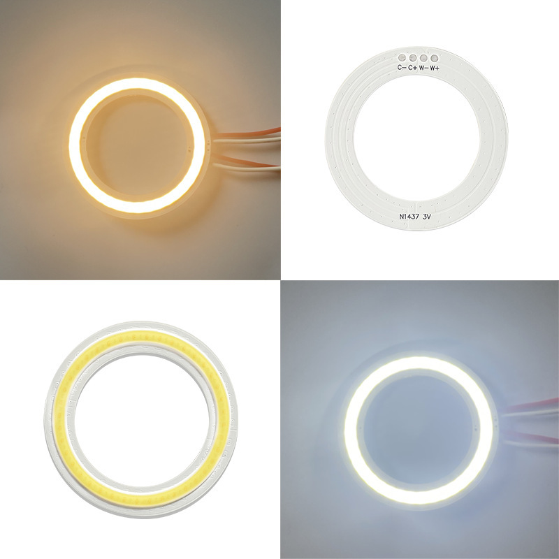 Two-Color COB LED Lamp Ring CCT 3W 5W LED Chip on Board LED Fill Light for Photography Devices