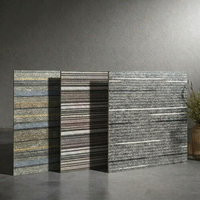 60x60 Horizontale Streifen-Teppichoptik Rutschfeste Verschleißfeste Quadratische Fliesen 60x60 für Boden und Badezimmer Küche