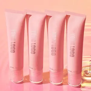 Juicy Mirror-shine Finish Cosmétiques Gel et brillant à lèvres hydratant Private Label 2in1 Soft Tubes Pink Brillant à lèvres non collant