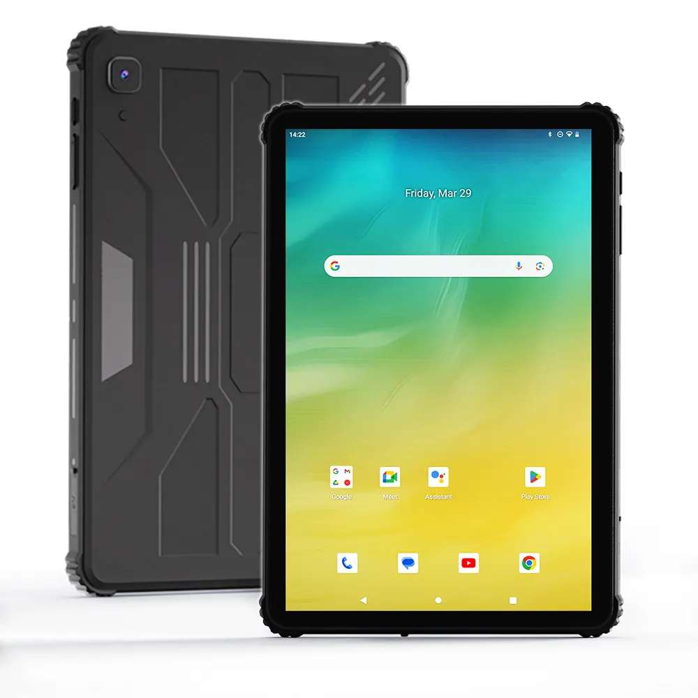 Tablette Android el kayışı cihazı Fhd Ip65 NFC GPS 4G LTE 10.1 inç endüstriyel Android biyometrik Tablet Pc sağlam
