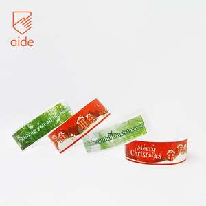 צמידי טייבק חד פעמיים עמידים בפני קריעה ומים לסיטונאות, צמידי יד למסיבות חג המולד, צמידים בהתאמה אישית לאירועים - Product Image 4