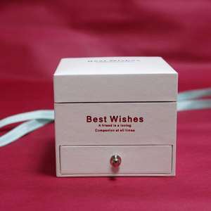 Caja de Embalaje Cuadrada de Papel de Lujo de Doble Capa, Caja de Regalo Personalizada con Espejo y Cajón para Joyería, Caja de Regalo para Boda, Embalaje para Joyería - Product Image 4