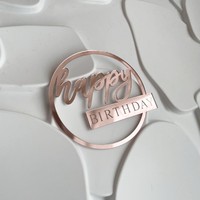 Hochwertige Acryl kuchen Topper Geburtstags torte Dekoration