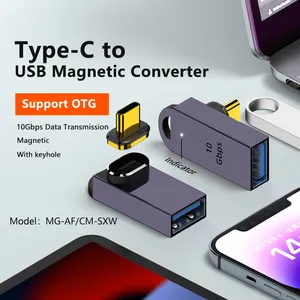 USB A To USB C Plug Adapter Data Transmission 10Gbps OTGU Disk To Type-C Converter Magnetic Connector For Laptop To Mobile Phone