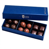 Scatola Regalo Magnetica di Lusso in Cartone Rigido con Logo Personalizzato per Confezione di Cioccolatini e Tartufi di San Valentino