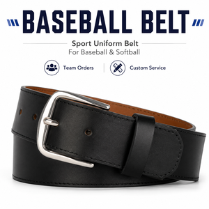 Ceintures de baseball en cuir pour adultes en gros, ceintures d'uniforme d'équipe multicolores personnalisées pour les équipes de baseball OEM ODM - Product Image 2