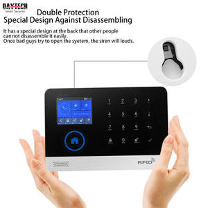 New arrivals an ninh nhà thông minh hệ thống báo động báo cháy Wifi GSM hệ thống báo động với ứng dụng điều khiển GSM không dây nhà trộm - Product Image 3