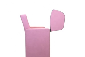 Design di fantasia sala conferenze chiesa posti a sedere in pelle <span class=keywords><strong>rosa</strong></span> sedia Auditorium con tavoletta di scrittura Anti-panico - Product Image 4