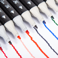 Marqueur d'art à double pointe 48/80/couleurs stylo marqueur à base d'alcool
