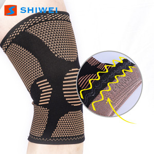Rodillera Shiwei de Cobre Elástica y Transpirable para Baloncesto, Soporte para Hombre, Unidad Individual - Product Image 4