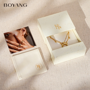 Biểu Tượng Tùy Chỉnh Có Thể Tái Chế Handmade Hộp Quà Tặng Đóng Gói Đồ Trang Sức Vòng Cổ Vòng Tay Nhẫn Ngăn Kéo Giấy Hộp Đồ Trang Sức - Product Image 1