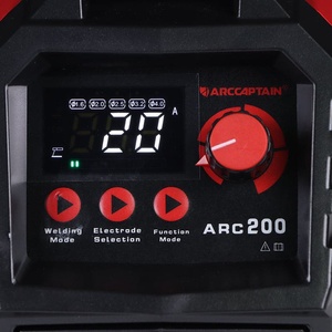 Soudeuse <span class=keywords><strong>à</strong></span> électrodes ARCCAPTAIN ARC200 200A 110V 220V double tension, machine <span class=keywords><strong>à</strong></span> <span class=keywords><strong>souder</strong></span> <span class=keywords><strong>à</strong></span> l'arc <span class=keywords><strong>à</strong></span> inversion <span class=keywords><strong>MMA</strong></span> avec grand écran LED, conception portable - Product Image 4