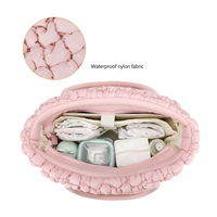 Sac de maternité imperméable froissé en forme de nuage, sac fourre-tout double épaule grande capacité en nylon pour maman et bébé